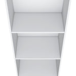 ZUN Bookcase 47" H, 3 shelves, White B097P250874