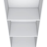 ZUN Bookcase 47" H, 3 shelves, White B097P250874