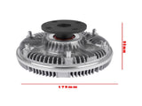 Viscous Fan Clutch Assembly Replacement for John Deere Tractors 7710 7810 RE70548 RE65834 63611105