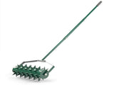 18in Lawn Aerator, Heavy Duty Rolling Aerator Lawn Tool, Manual Lawn Aerator Yard Aerator 00560930