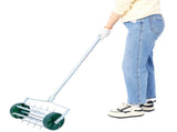 Lawn Aerator, Heavy Duty Rolling Lawn Aerator, Garden Yard Rotary Push Lawn Aeration with Steel 39005271