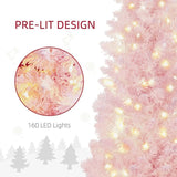 Pink 6FT Pencil Christmas Tree 54527400