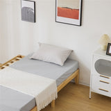 Basic bed frame solid wood color Full 197.2*136*30.5cm wooden bed 01801680
