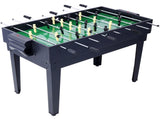 5-in-1 Multi-Game Table - Billiards, Push Hockey, Foosball, Ping Pong, and Basketball black/blue W465P164154