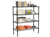 4-Tier Storage Shelf Unit,48-Inch Metal Wire Shelving Rack ,Adjustable Layer 83453508