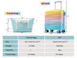 20" Carry-on Luggage with Cup Holder Lightweight Glossy Hardshell Suitcases with Spinner Wheels, 94062190