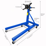 Engine Stand 2000LBS Capacity, 360 Degree Rotating Engine Run Stand with 6-Casters, Heavy Duty W2913P305238