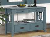 36'' Farmhouse Pine Wood Console Table Entry Sofa Table with 4 Drawers & 1 Storage Shelf for 51459080