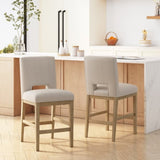 27 Inch Counter Stools, Set of 2,Fabric 72489.00WHEAT