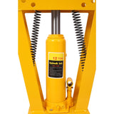 12 Ton Pipe Bender Manual Hydraulic, Piping Bending Exhaust Tube Fabric with 6 Dies, Adjustable W465P192109