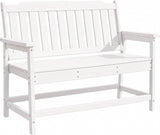 HDPE Outdoor Bench, Weather-Resistant Patio & Porch Bench With Aluminum-Reinforced Frame, 560 Lbs 21487707