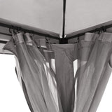 TREXM 10x12 Outdoor Gazebo Tent with Double Roofs, Patio Gazebo with Mosquito Netting and Privacy N715P261157E