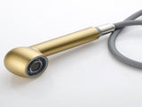 Single-Handle Pull-Out Sprayer Kitchen Faucet in Stainless Gold 63433235