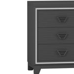 ZUN Elegant Dresser with Metal Handle and Sparkling Shiny Decoration, Storage Cabinet with 6 Drawers for WF531201AAB