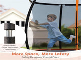 8FT Trampoline with Safety Enclosure, 243.84cm Round Trampoline for Kids Adults 3, 880LBS Static 63197914