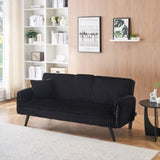 Minimalist style, straight-line corduroy sofa suitable for sitting and lying in the living room and W1658P251975