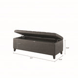 Tufted Top Soft Close Storage Bench B03548309