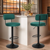 Modern Bars Set of 2,Curved Backrest Upholstered Counter Height Bars,Adjustable Bar W561P175963