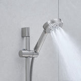 10-Inch Shower System, Slide Bar Shower Faucets Sets Complete Round Shower Heads and 5-Spray W1932P296310