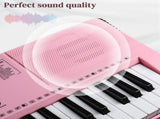 GEP-110 61 Key Lighting Keyboard with Piano Stand, Piano Bench, Built In 20998654