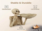 Skeleton Tray - Gothic Fruit Platter, Punk Style Candy Dish & Key Holder Halloween Candy Dish Decor 14467002