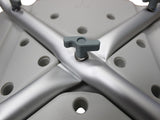 Gray Shower Chair with Square PE Blow-molded Seat and Aluminum Tube Frame 04671840