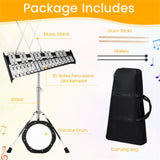 30 Notes Percussion Glockenspiel with Mallets Sticks Stand 88035831