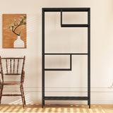 Modern Storage Shelf with 4 Compartments & Metal Legs, Freestanding Organizer,Book Display T2398P286673