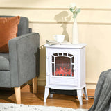 22" Free standing Electric Fireplace Stove, Fire Place Heater with Realistic Flame Effect, Overheat 48068853