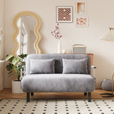 39 Convertible Chair Bed, Tri-Fold Sofa Bed with Adjustable Backrest & Pillow, Leisure Chaise W1767P192812