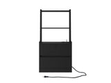 Nightstand with Charging Station, Smart Nightstand with Night Light, Modern Night Stand with 36008625