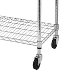 ZUN 6-Tier NSF Heavy Duty Adjustable Storage Metal Rack with Wheels/Leveling Feet & Shelf Liners Ideal 15636735