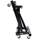 ZUN Folding Engine Stand 2000 LBS Capacity Motor Hoist 360 Degree Adjustable Mounting Head Dolly Mover 99540283