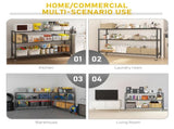 3-tier, adjustable shelf spacing, with adjustable feet and wheels, iron display stand, 117*45*104cm, 71657216