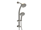 Multi Function Dual Shower Head - Shower System with 4.7" Rain Showerhead, 8-Function Hand Shower, W124362277