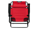 Portable Dual Purposes Extendable Folding Reclining Chair Red 11154818