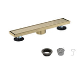 12 Inch Linear Shower Drain with 2-in-1 Flat & Tile Insert Removable Cover, 304 Stainless Steel with 60158665