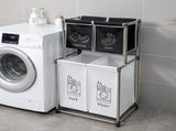 Laundry Hamper 2 Tier Laundry Sorter with 4 Removable Bags for Organizing Clothes, Laundry, Lights, 31025918