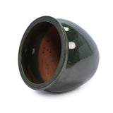 3 Pieces Ceramic Flowerpot, Modern Planter for Patio, Garden or Windowsills - Antique Blue Green W3273P321543