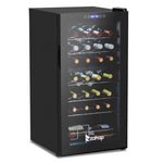 ZUN Dual Zone Wine and Beverage Refridgerator, 28 Bottle Wine Fridge with Independent Temperature 97057086