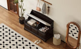 TREXM Shoe Bench, Retro Shoe Bench with Safe Soft-Close Devices, Chest with Hidden N715P198568L