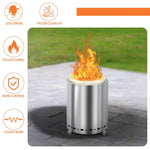 ZUN 7.1*7.1*9.7in smokeless fire pit 43126159