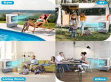 3 in 1 Portable Evaporative Cooler,Indoor,Outdoor,4118CFM Personal Air Cooler,Mechanical control 81589456