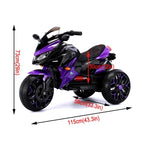 ZUN Kids Motorcycle Ride-On Motorcycle 3-Wheels Battery Powered Motorbike Rechargeable 12 V kids ride on W1760P252041