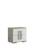 Olivia Contemporary Style 2-Drawer Night stand Made with Wood in White B009P241738