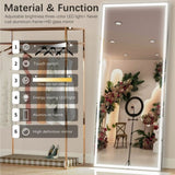 72X32 inch Oversized LED Bathroom Wall Mounted with 3 Color Modes Aluminum Frame Wall W708115598