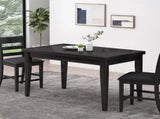 Wood Counter Height Dining Table, Antique Black, 35"D x 59.1"W x 36.5"H N780P503438B