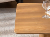 Vintage Fashion Style Square Coffee Table Set with Wood Grain Finish,for Living Room, Office and W757P235684