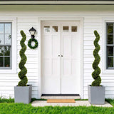 Outdoor uv resistant plastic boxwood topiary bonsai artificial spiral tree plant 180cm 2pcs/set W2945P279013