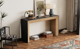 Mirod Elegant Console Table,Fireplace Design,Simple and Functional with High-Quality Wood Veneer Top N760P253329D